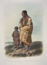 Dakota Woman and Assiniboin Girl